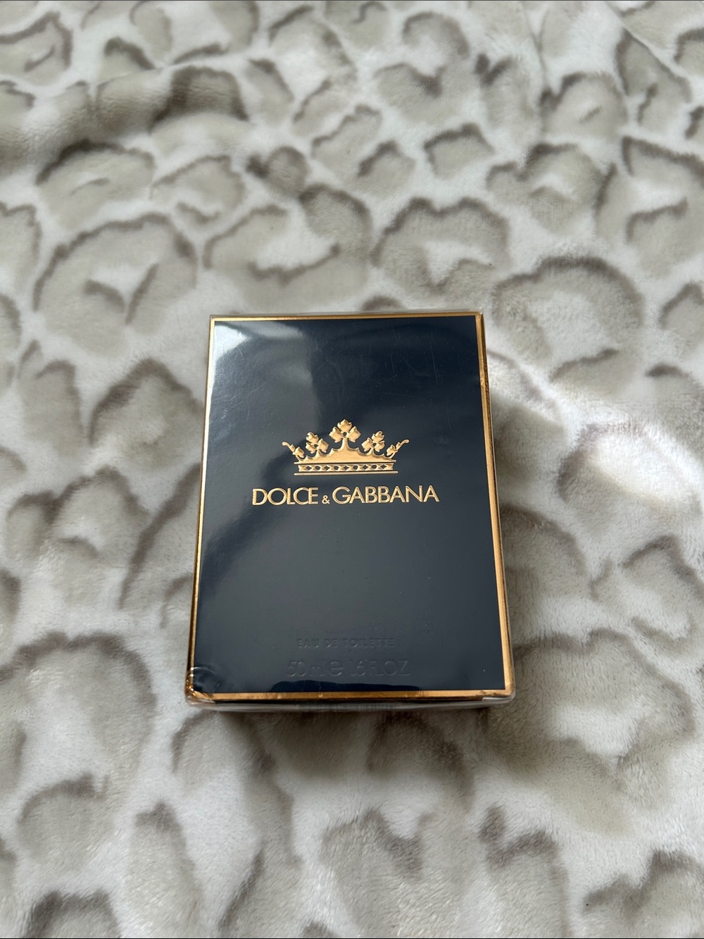 Dolce & Gabbana Black and Gold Fragrance Box with Crown Logo